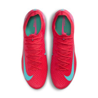 Nike Zoom Mercurial Vapor 16 Elite Gazon Artificiel Chaussures de Foot (AG) Rouge Turquoise Rose