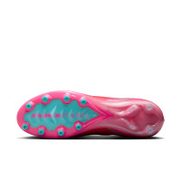 Nike Zoom Mercurial Vapor 16 Elite Gazon Artificiel Chaussures de Foot (AG) Rouge Turquoise Rose