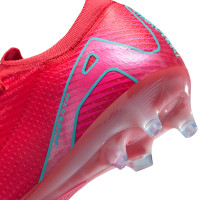 Nike Zoom Mercurial Vapor 16 Elite Gazon Artificiel Chaussures de Foot (AG) Rouge Turquoise Rose