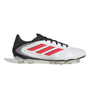 adidas Copa Pure III Pro Gazon Naturel Chaussures de Foot (FG) Blanc Noir Rouge