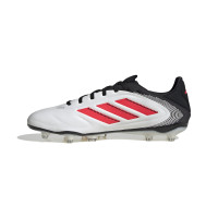 adidas Copa Pure III Pro Gazon Naturel Chaussures de Foot (FG) Blanc Noir Rouge