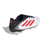 adidas Copa Pure III Pro Gazon Naturel Chaussures de Foot (FG) Blanc Noir Rouge
