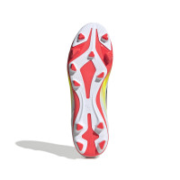adidas F50 Club Gazon Naturel Gazon Artificiel Chaussures de Foot (MG) Blanc Rouge Noir Jaune