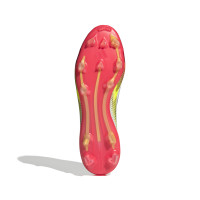 adidas F50 Pro Gazon Naturel Chaussures de Foot (FG) Blanc Rouge Noir Jaune