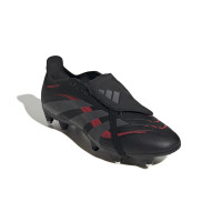 adidas Predator League FT Crampons Vissés Chaussures de Foot (SG) Noir Gris Rouge