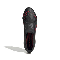 adidas Predator League FT Crampons Vissés Chaussures de Foot (SG) Noir Gris Rouge
