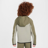 Nike Tech Fleece Sportswear Trainingspak Kids Olijfgroen Grijs Zwart