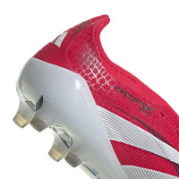 adidas Predator Elite FT Kunstgras Voetbalschoenen (AG) Rood Wit Zwart