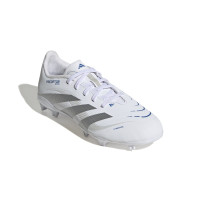 adidas Predator League Gazon Naturel Gazon Artificiel Chaussures de Foot (MG) Enfants Blanc Argenté Bleu