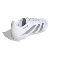 adidas Predator League Gazon Naturel Gazon Artificiel Chaussures de Foot (MG) Enfants Blanc Argenté Bleu