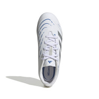 adidas Predator League Gazon Naturel Gazon Artificiel Chaussures de Foot (MG) Enfants Blanc Argenté Bleu