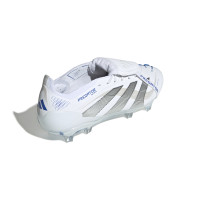 adidas Predator Elite FT Gras Voetbalschoenen (FG) Wit Zilver Blauw