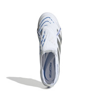 adidas Predator Elite FT Gras Voetbalschoenen (FG) Wit Zilver Blauw