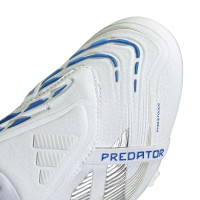 adidas Predator Elite FT Gras Voetbalschoenen (FG) Wit Zilver Blauw