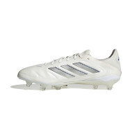adidas Copa Pure III Elite Gazon Naturel Chaussures de Foot (FG) Blanc Argenté Bleu