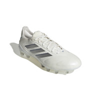 adidas Copa Pure III Elite Gazon Naturel Chaussures de Foot (FG) Blanc Argenté Bleu