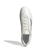 adidas Copa Pure III Elite Gazon Naturel Chaussures de Foot (FG) Blanc Argenté Bleu