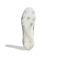 adidas Copa Pure III Elite Gazon Naturel Chaussures de Foot (FG) Blanc Argenté Bleu
