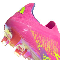 adidas F50+ Gras Voetbalschoenen (FG) Roze Neongeel Blauw