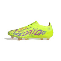 adidas Predator Elite Gras Voetbalschoenen (FG) Neongeel Blauw Roze