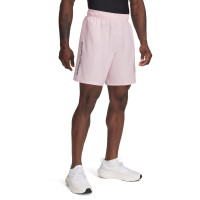 Under Armour Tech Woven Wordmark Short d'Entraînement Rose Blanc