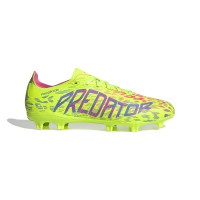 adidas Predator League Gras / Kunstgras Voetbalschoenen (MG) Neongeel Blauw Roze