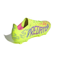 adidas Predator League Gras / Kunstgras Voetbalschoenen (MG) Neongeel Blauw Roze