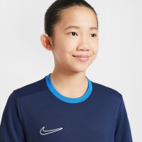 Nike Academy 25 Trainingsshirt Kids Donkerblauw Blauw Wit