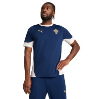 PUMA Portugal Maillot d'Entraînement 2025-2026 Bleu Foncé Blanc Cassé Jaune