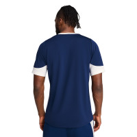 PUMA Portugal Maillot d'Entraînement 2025-2026 Bleu Foncé Blanc Cassé Jaune