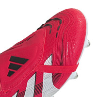 adidas Predator Pro FT Crampons Vissés Chaussures de Foot (SG) Rouge Blanc Noir