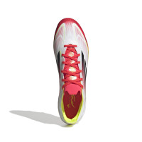 adidas F50 Pro Gazon Naturel Chaussures de Foot (FG) Blanc Rouge Noir Jaune