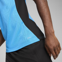 PUMA Olympique Marseille Maillot d'Entraînement 2024-2025 Bleu Clair Noir Bronze