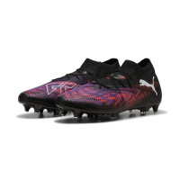 PUMA Future 8 Match Crampons Vissés Chaussures de Foot (SG) Noir Mauve Rouge