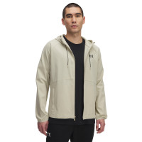 Under Armour Vibe Woven Coupe-Vent Full-Zip Beige Noir