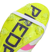 adidas Predator Pro FT Gras Voetbalschoenen (FG) Wit Roze Neongeel