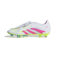 adidas Predator Pro FT Crampons Vissés Chaussures de Foot (SG) Blanc Rose Jaune Vif
