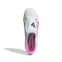 adidas Predator Pro FT Crampons Vissés Chaussures de Foot (SG) Blanc Rose Jaune Vif