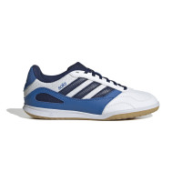 adidas Super Sala III Chaussures de Foot en Salle (IN) Enfants Blanc Bleu Bleu Foncé