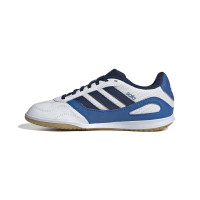 adidas Super Sala III Chaussures de Foot en Salle (IN) Enfants Blanc Bleu Bleu Foncé