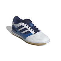 adidas Super Sala III Chaussures de Foot en Salle (IN) Enfants Blanc Bleu Bleu Foncé