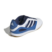 adidas Super Sala III Chaussures de Foot en Salle (IN) Enfants Blanc Bleu Bleu Foncé