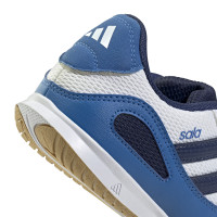 adidas Super Sala III Chaussures de Foot en Salle (IN) Enfants Blanc Bleu Bleu Foncé
