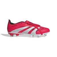 adidas Predator League FT Crampons Vissés Chaussures de Foot (SG) Rouge Blanc Noir