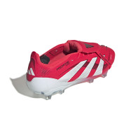 adidas Predator Elite FT Gazon Naturel Chaussures de Foot (FG) Rouge Blanc Noir