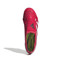 adidas Predator Elite FT Gazon Naturel Chaussures de Foot (FG) Rouge Blanc Noir