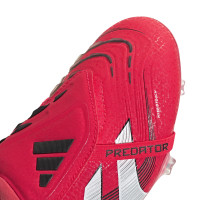 adidas Predator Elite FT Gazon Naturel Chaussures de Foot (FG) Rouge Blanc Noir