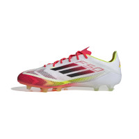 adidas F50 Elite Kunstgras Voetbalschoenen (AG) Wit Rood Zwart Geel