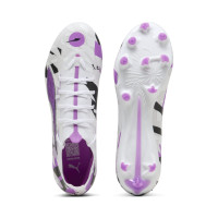 PUMA Ultra 5 Match Forever Gazon Naturel Gazon Artificiel Chaussures de Foot (MG) Blanc Violet Noir