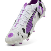 PUMA Ultra 5 Match Forever Gazon Naturel Gazon Artificiel Chaussures de Foot (MG) Blanc Violet Noir